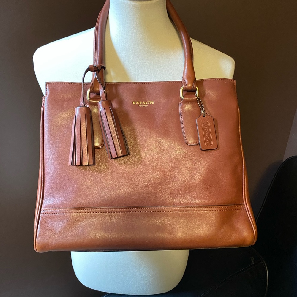 COACH bag legacy Candice Carry all brown handbag - Picture 2 of 6